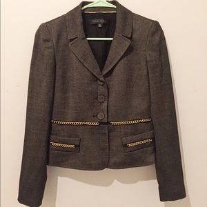 Anne Klein blazer w/ gold accents